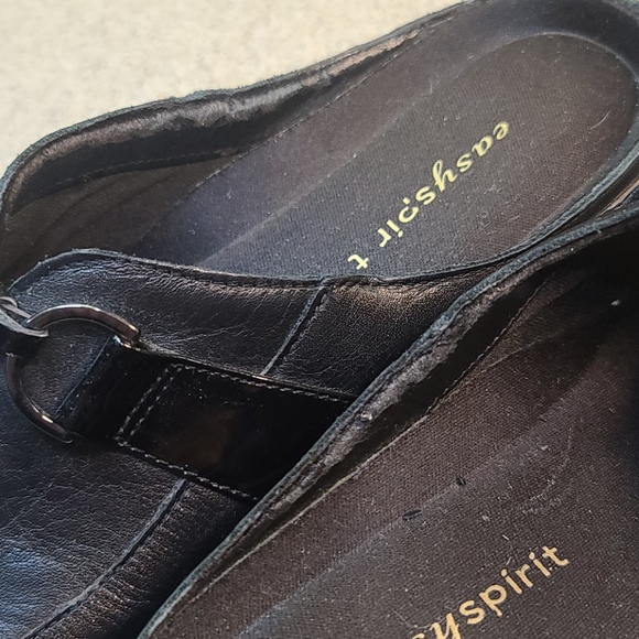 Easyspirit size 7 Black slide shoes. - Picture 5 of 11